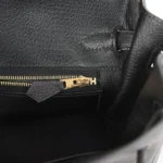 Hermes Birkin 25 Black Togo Gold Hardware - Image 9