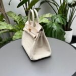 Herm&egrave;s Birkin25 Glacier White Matte Block Crocodile customization - Image 2
