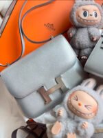 Herm&egrave;s Constance 19 Olympic Silver Goatskin Custom - Image 3