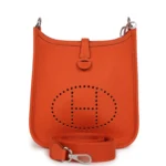 Hermes Evelyne TPM Feu Clemence Palladium Hardware