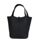 Hermes Picotin Lock 22 Black Clemence Palladium Hardware - Image 5