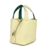 Hermes Picotin Lock Eclat 18 Jaune Milton Clemence and Vert Vertigo Swift Palladium Hardware - Image 5