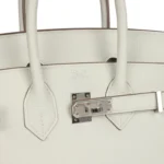 Hermes Birkin 25 Mushroom Togo Palladium Hardware - Image 7