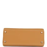 Hermes Kelly Retourne 28 Naturel Sable Togo Palladium Hardware - Image 6