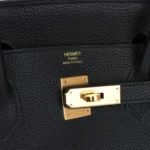 Hermes Birkin 40 Black Togo Gold Hardware - Image 7