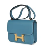 Hermes Constance 1-24 Blue Jean Epsom Gold Hardware - Image 5