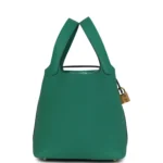 Hermes Picotin Lock 18 Vert Vertigo Clemence Gold Hardware - Image 4