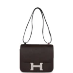 Hermes Constance 24 Chocolate Epsom Palladium Hardware - Image 7