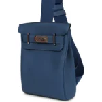 Hermes HAC A Dos PM Backpack Blue Tie Togo Palladium Hardware - Image 4
