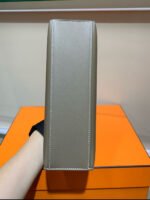 Herm&egrave;s Kelly mini 1 elephant gray silver buckle custom - Image 4