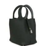 Hermes Picotin Lock 18 Eclat Vert Mangrove Clemence and Gris Pantin Swift Palladium Hardware - Image 2