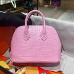 Bolide Mini 18CM Matte crocodile leather cherry blossom pink - Image 2