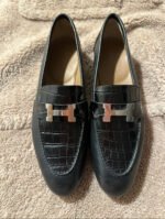 Herm&egrave;s women's crocodile leather shoes custom