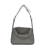 Hermes Lindy 26 Gris Meyer Evercolor Gold Hardware - Image 7