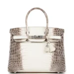 Hermes Birkin 30 Himalaya Niloticus Crocodile Palladium Hardware