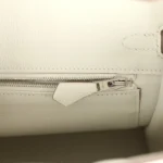 Hermes Birkin 25 Mushroom Togo Palladium Hardware - Image 9