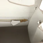 Hermes Birkin Sellier 30 Gris Pale Epsom Gold Hardware - Image 9