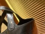 Hermes Picotin Basket - Crocodile Skin - Classic Black - Fully Hand-Embroidered - 18cm-22cm - Image 4