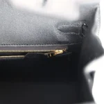 Hermes Birkin Sellier 25 Black Box Gold Hardware - Image 9