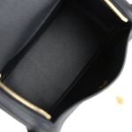 Hermes Mini Lindy II Black Clemence Gold Hardware - Image 9