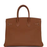 Hermes Birkin 35 Gold Togo Palladium Hardware - Image 5