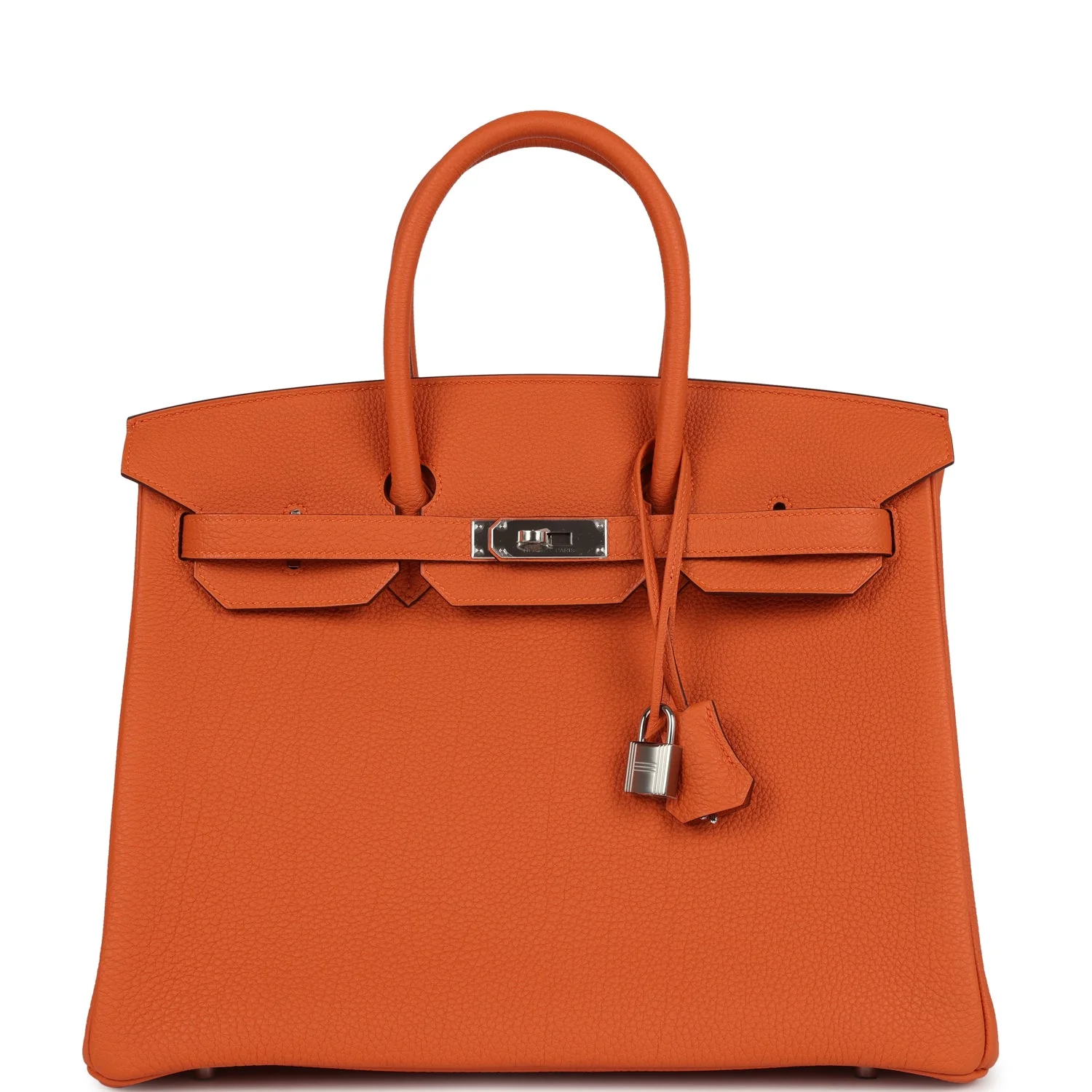 279814E8-7803-0FE5-48E0-18E76A47B7D9.webp Hermes Birkin 35 Orange Togo Palladium Hardware - Image 1