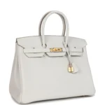 Hermes Birkin 35 Gris Pale Togo Gold Hardware - Image 2