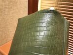 Hermes Picotin basket made of crocodile skin, olive green color, fully hand-sewn, 18cm long - Image 5