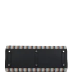 Hermes Shoulder Birkin Light 39 Multicolor Toile and Black Swift Palladium Hardware - Image 6