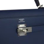 Hermes Kelly Sellier 35 Bleu Saphir Epsom Palladium Hardware - Image 7