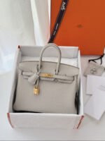 Herm&egrave;s Birkin 25-30 Glacier White TOGO Custom