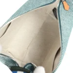 Hermes Bride-A-Brac Au Carre Case PM Vert Foret H Natte Canvas and Wool Palladium Hardware - Image 9