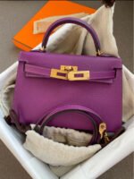 Herm&egrave;s Kelly mini Anemone Purple Custom - Image 4