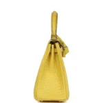Hermes Kelly Retourne 25 Mimosa Matte Alligator Permabrass Hardware - Image 3