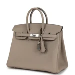 Hermes Birkin 25 Gris Tourterelle Togo Palladium Hardware - Image 5