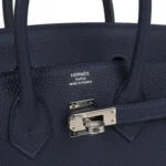 Hermes Birkin 25 Bleu Nuit Togo Palladium Hardware - Image 7