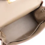 Hermes Kelly Retourne 28 Etoupe Clemence Gold Hardware - Image 8