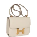 Hermes Constance 1-24 Craie Epsom Brushed Gold Hardware - Image 2