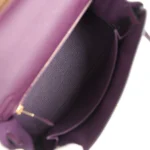 Hermes Kelly Retourne 25 Cassis Togo Gold Hardware - Image 8