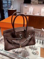 Herm&egrave;s Mocha Birkin Shoulder 29 customize - Image 3
