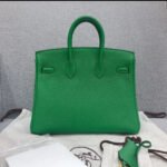 Herm&egrave;s Birkin 25-35 Bamboo Green Gold Buckle Custom - Image 2
