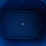 Hermes Picotin Cargo 18 Bleu France Swift and Toile Canvas Palladium Hardware - Image 8