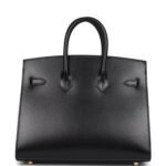 Hermes Birkin Sellier 25 Black Box Gold Hardware - Image 4