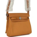 Hermes Herbag Zip 20 Mini Naturel Sable Toile Militaire Canvas and Vache Hunter Palladium Hardware - Image 2
