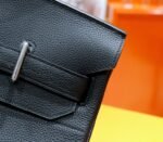Hermes Birkin platinum bag black color Togo style fully hand-sewn silver buckle 29-42cm long customization - Image 6