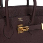 Hermes Birkin 25 Rouge Sellier Togo Gold Hardware - Image 7