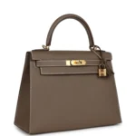 Hermes Kelly Sellier 28 Etoupe Epsom Gold Hardware - Image 2