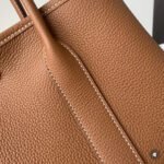 Herm&egrave;s Garden Party 30-36 Brown Gold Buckle Custom - Image 4