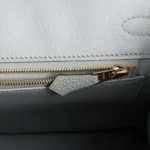 Hermes Birkin 25 Bleu Glacier Togo Gold Hardware - Image 9