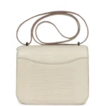 Hermes Constance 18 Beton Matte Alligator Palladium Hardware - Image 4